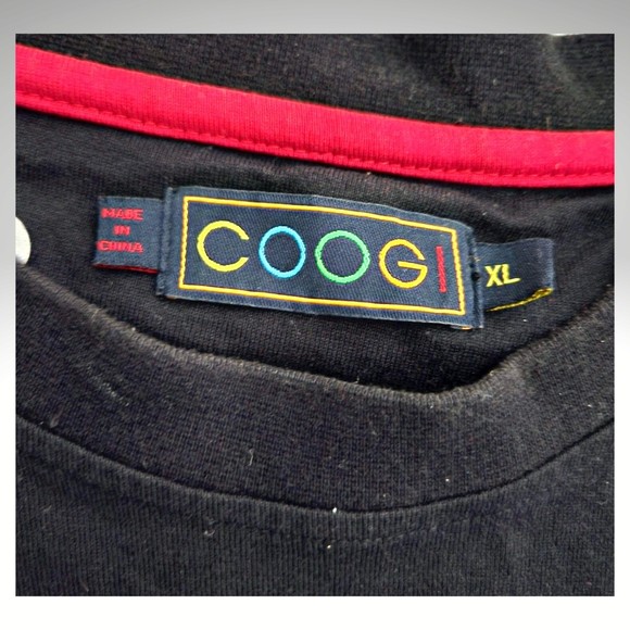 COOGI Heritage T-Shirt Mens XL Black Embroidery Graphic Short Sleeve Crew Neck - Picture 4 of 8